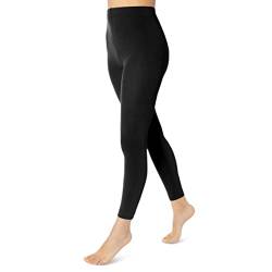 sockenkauf24 Damen Thermo Leggings mit Innenfleece extra warm Winter Leggings WP (42/44, Schwarz) von sockenkauf24