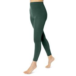 sockenkauf24 Damen Thermo Leggings mit Innenfleece extra warm Winter Leggings WP (52/54, Dunkelgrün) von sockenkauf24