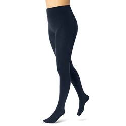 sockenkauf24 Damen Thermo Strumpfhose mit Innenfleece extra warm Winter Strumpfhose (38/40, Navy) WP von sockenkauf24