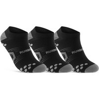 sockenkauf24 Laufsocken low Cut Sportsocken für Herren & Damen Laufsocken kurz (3xSchwarz, 3-Paar, 35-38) Atmungsaktive Running Socks 50203P WP von sockenkauf24