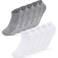 sockenkauf24 Sneakersocken 10 Paar Damen & Herren Premium Sneaker Socken mit Meshstreifen WP von sockenkauf24