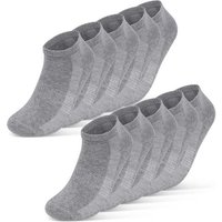 sockenkauf24 Sneakersocken 10 Paar Damen & Herren Premium Sneaker Socken mit Meshstreifen WP von sockenkauf24