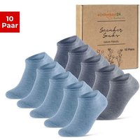 sockenkauf24 Sneakersocken 10 Paar Premium Sneaker Socken Herren & Damen aus (Jeans, 35-38) gekämmter Baumwolle ohne drückende Naht (Exclusive Line) - 70102T WP von sockenkauf24