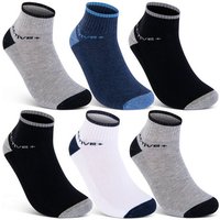 sockenkauf24 Sneakersocken 6 oder 12 Paar SPORT Socken Damen & Herren Sportsocken (6-Paar, 39-42) mit Frotteesohle Baumwolle - 16210 WP von sockenkauf24