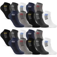 sockenkauf24 Sneakersocken 8, 12 oder 20 Paar Sneaker SPORT Socken Damen&Herren Sportsocken (39-42, 20-Paar, 16735) von sockenkauf24