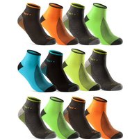 sockenkauf24 Sneakersocken 8 oder 12 Paar SPORT Socken Damen Herren "NEON" (12-Paar, 35-38) mit verstärkter Frotteesohle Baumwolle - 16209 WP von sockenkauf24