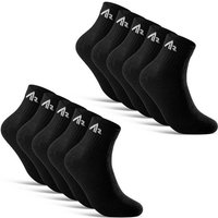 sockenkauf24 Sportsocken 10 Paar "i1R" Kurzsocken Sport Socken Tennissocken (Schwarz, 35-38) Herren Damen Baumwolle - 10301 von sockenkauf24