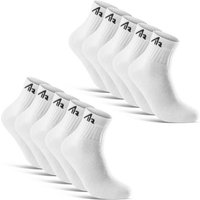 sockenkauf24 Sportsocken 10 Paar "i1R" Kurzsocken Sport Socken Tennissocken (Weiß, 35-38) Herren Damen Baumwolle - 10301 von sockenkauf24