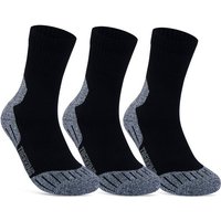 sockenkauf24 Sportsocken 3 Paar Damen & Herren Funktionssocken (35-38, Grau) Laufsocken Wandersocken Stoßabfedernd - 16101 WP von sockenkauf24