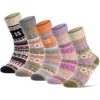 sockenkauf24 Thermosocken 5 Paar Damen & Herren dicke warme Wollsocken Innenfrottee Wintersocken WP von sockenkauf24