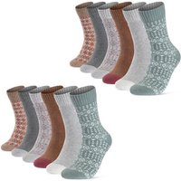 sockenkauf24 Thermosocken 6 oder 12 Paar Damen Wintersocken Damensocken mit Innenfrottee (12-Paar) von sockenkauf24