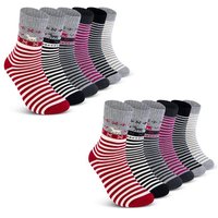 sockenkauf24 Thermosocken 6 oder 12 Paar Damen Wintersocken Damensocken mit Innenfrottee (12-Paar, 35-38) - 38202 von sockenkauf24