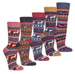 socks4fun 2 Paar Warme Wollsocken mit Alpaka,- und Merinowolle Peru (39/42) von socks4fun