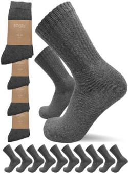 sogzz Tennissocken | 20 Paar | Herren Damen 80% Baumwolle, Sportsocken, Arbeitssocken, Tennis Sport Freizeit Arbeit Socken Grau Unisex, Modell: Sport Basic, 35-38, Dunkelgrau von sogzz