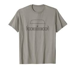 Rover P6 British classic car outline graphic (black) T-Shirt von soitwouldseem