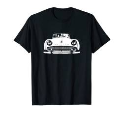 Triumph TR3 Vintage Britischer Oldtimer weiße Blockgrafik T-Shirt von soitwouldseem