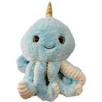 soma Kuscheltier Krake Plüsch Spielzeug Octopus Kuscheltier Cartoon Oktopus Blau 20 cm (1-St), Super weicher Plüsch Stofftier Kuscheltier für Kinder zum spielen von soma