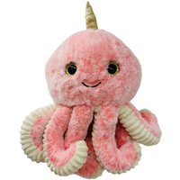 soma Kuscheltier Krake Plüsch Spielzeug Octopus Kuscheltier Cartoon Oktopus Rosa 20 cm (1-St), Super weicher Plüsch Stofftier Kuscheltier für Kinder zum spielen von soma