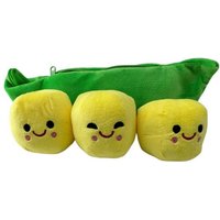 soma Kuscheltier PEA Stuffed Erbse 25 cm Pflanze Puppe Kawaii für Kinder (1-St), Super weicher Plüsch Stofftier Kuscheltier für Kinder zum spielen von soma