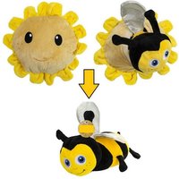 soma Kuscheltier Wende Kuscheltier Wende Plüschtier 30 cm Biene Blume gelb schwarz (1-St), Super weicher Plüsch Stofftier Kuscheltier für Kinder zum spielen von soma