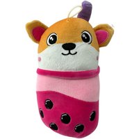 soma Kuscheltier bubble tea kuscheltier bubble tea plüschtier Hund Bär Pink Orange 20cm (1-St), bubble tea kuscheltiere bubble tea plüschtier kuscheltier bubble tea von soma