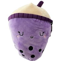 soma Kuscheltier bubble tea kuscheltiere bubble tea plüschtier lila 26 cm (1-St), Super weicher Plüsch Stofftier Kuscheltier für Kinder zum spielen von soma