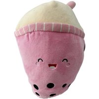 soma Kuscheltier bubble tea kuscheltiere bubble tea plüschtier rosa 26 cm (1-St), Super weicher Plüsch Stofftier Kuscheltier für Kinder zum spielen von soma