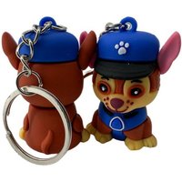 soma Schlüsselanhänger Schlüsselanhänger Kinder Mini Paw Patrol Chase blau, Schlüsselanhänger Haustierschlüsselanhänger Geschenk Hund Frau Herren von soma