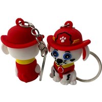 soma Schlüsselanhänger Schlüsselanhänger Kinder Mini Paw Patrol Marshall weiß rot, Schlüsselanhänger Haustierschlüsselanhänger Geschenk Hund Frau Herren von soma