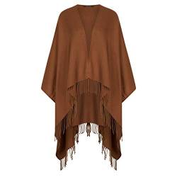 someday. Poncho mit Fransen-Details braun (2084 Roasted Hazel) 0 von someday.