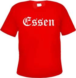 Essen Herren T-Shirt - Altdeutsch - Rotes Tee Shirt XL Rot von sostex