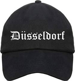 sostex Düsseldorf Cappy - Altdeutsch Bedruckt - Schirmmütze Cap Einheitsgröße Schwarz von sostex