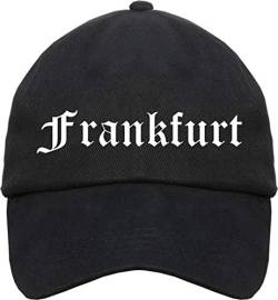 sostex Frankfurt Cappy - Altdeutsch Bedruckt - Schirmmütze Cap Einheitsgröße Schwarz von sostex
