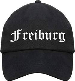 sostex Freiburg Cappy - Altdeutsch Bedruckt - Schirmmütze Cap Einheitsgröße Schwarz von sostex