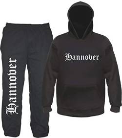 sostex Hannover Jogginganzug - Altdeutsch - Jogginghose und Hoodie 2XL Schwarz von sostex