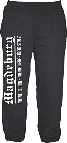 sostex Magdeburg Jogginghose - Meine Heimat Meine Liebe Mein Stolz - Sweatpants Schwarz 2XL von sostex