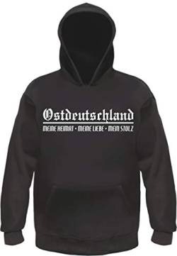 sostex Ostdeutschland - Meine Heimat Liebe Stolz Jogginganzug - Jogginghose und Hoodie Schwarz 2XL von sostex