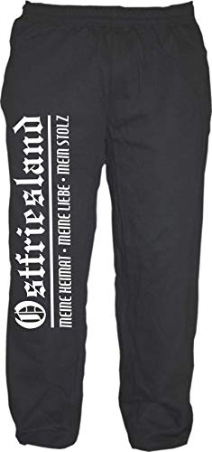 sostex Ostfriesland Jogginghose - Meine Heimat Meine Liebe Mein Stolz - Sweatpants schwarz 2XL von sostex