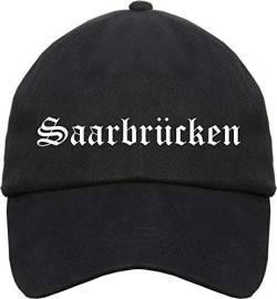 sostex Saarbrücken Cappy - Altdeutsch Bedruckt - Schirmmütze Cap Einheitsgröße Schwarz von sostex