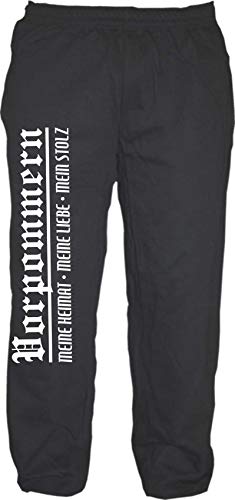 sostex Vorpommern Jogginghose - Meine Heimat Meine Liebe Mein Stolz - Sweatpants schwarz XL von sostex