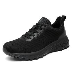 sotirsvs Laufschuhe Herren Damen Running Turnschuhe Straßenlaufschuhe Sportschuhe Sneaker Tennis Atmungsaktiv Schuhe Black 43 EU von sotirsvs