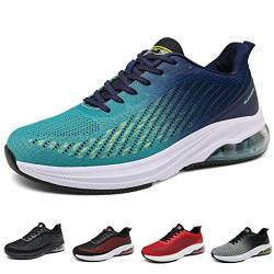 sotirsvs Sportschuhe Herren Damen Laufschuhe Leicht Turnschuhe mit Luftpolster Straßenlaufschuhe Atmungsaktiv Air Schuhe Running Sneakers rutschfest Mode Bequem Walking Jogging blue37 von sotirsvs