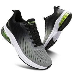 sotirsvs Sportschuhe Herren Laufschuhe Damen Leichtgewicht Luftpolster Turnschuhe Straßenlaufschuhe Sneaker Joggingschuhe Atmungsaktiv Gym Fitness Outdoor Schuhe GreenWhite 39 EU von sotirsvs