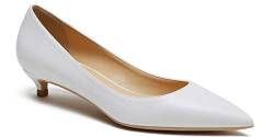 soulength High Heels Schuhe Damen 131 Bequem 3cm Kitten-Heel Pumps Weiß größe 37 von soulength