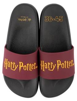 Wizarding World Harry Potter Damen Badelatschen Herren Geschenke Sommer Flip Flops Fanartikel 38-39 von soxo