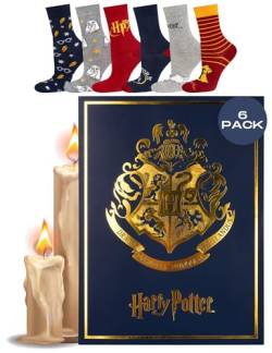 Wizarding World Harry Potter Socken Herren Damen Geschenke Für Frauen Männer 6 Paar 35-40 Buch von soxo