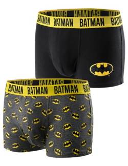 soxo DC Comics The Batman Boxershorts Herren Unterhosen Lustige Geschenke Für Männer 2 Paar L Batman 2 von soxo