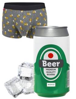 soxo Dose Boxershorts Herren Unterhosen Lustige Geschenke Für Männer L Beer von soxo
