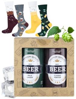 soxo Dose Socken Herren Bier Geschenke Für Männer Lustige Geschenk Sommer Socks Men 40-45 2 Paar von soxo