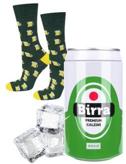 soxo Dose Socken Herren Bier Geschenke Für Männer Lustige Geschenk Sommer Socks Men 40-45 Birra von soxo